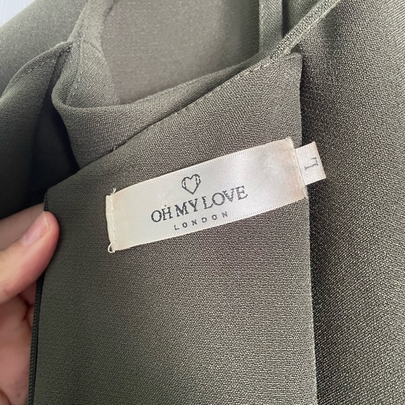 Olive Green Pencil Dress: Oh My Love - Picture 2 of 6